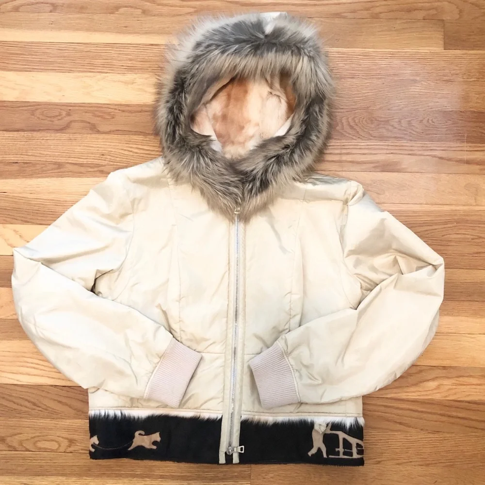 Prada fur lined hooded jacket - Picture 4 of 8